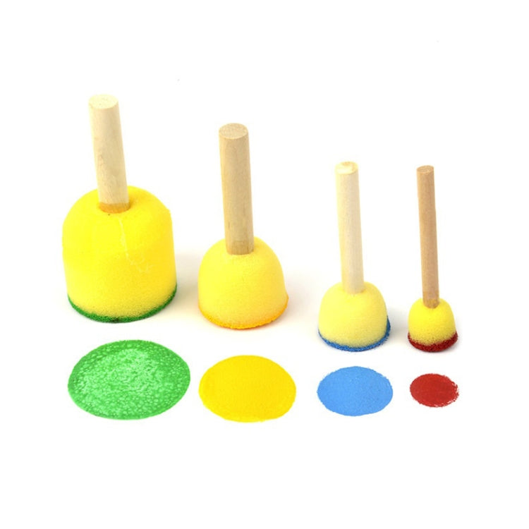 15 Packs Sponge Stamp Children Drawing Supplies(Mushroom Stick)