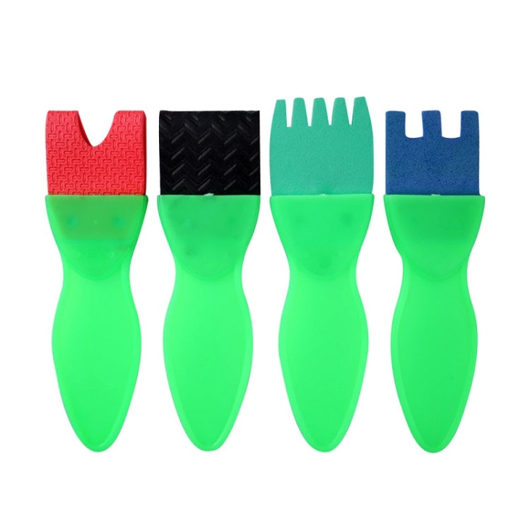 10 Packs EVA Sponge Plastic Small Fish Painting Brush Children Graffiti Painting Tool(Small Fish)