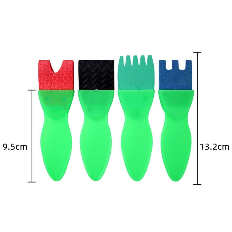 10 Packs EVA Sponge Plastic Small Fish Painting Brush Children Graffiti Painting Tool(Small Fish)