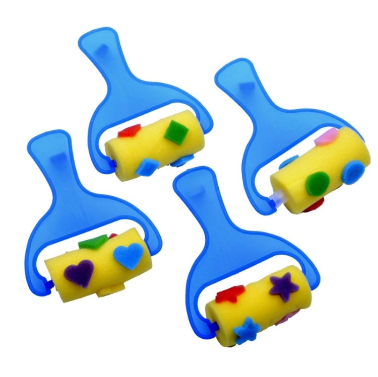 5 Packs Sponge Cylinder Stamp Children Painting Graffiti Art Supplies(Large Slingshot Decal)