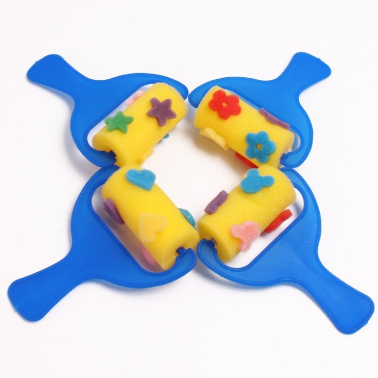 5 Packs Sponge Cylinder Stamp Children Painting Graffiti Art Supplies(Large Slingshot Decal)