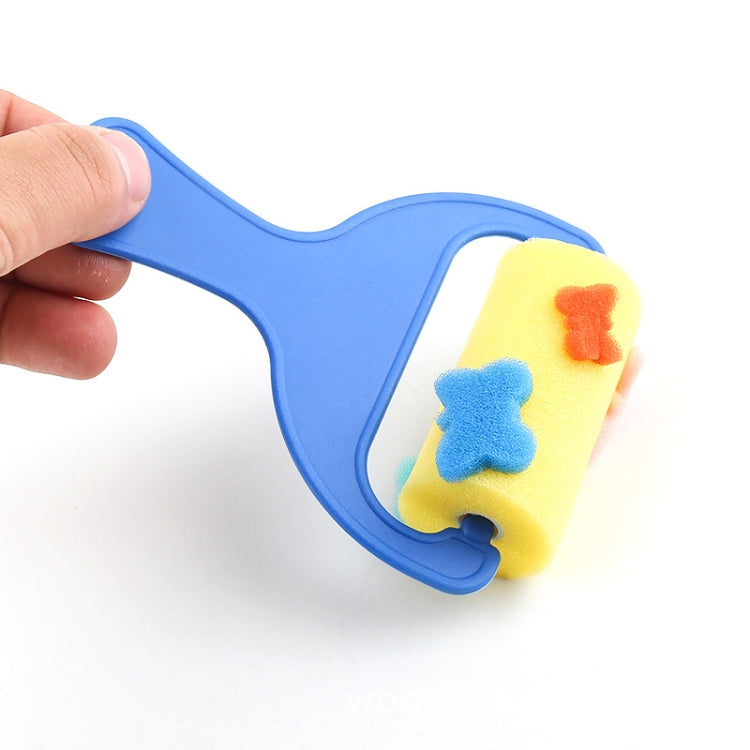 5 Packs Sponge Cylinder Stamp Children Painting Graffiti Art Supplies(Large Slingshot Decal)