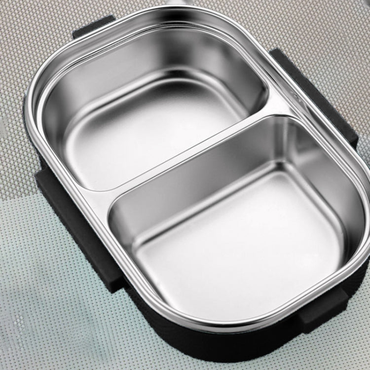 Portable Lunch Box For Kids School 304 Stainless Steel Box Kitchen Leak-proof Food Container Food Box(Black)
