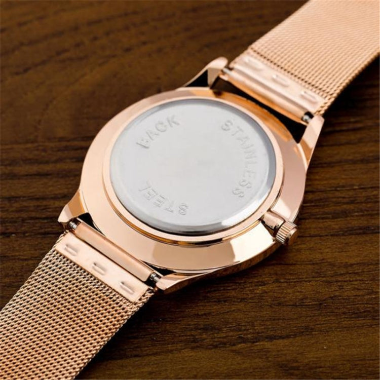 WoMaGe W0055 Fashion Alloy Belt Mesh Watch for Men / Women