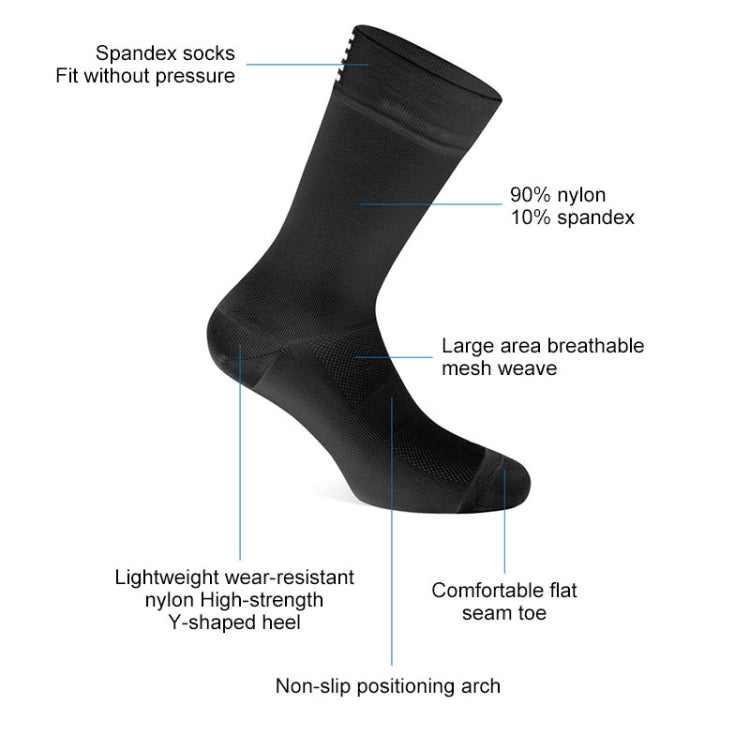3 Pairs Breathable Outdoor Sport Socks Road Bicycle Racing Cycling Sock