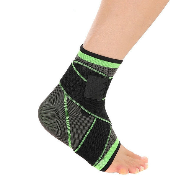 2 PCS 3D Weaving Elastic Nylon Strap Ankle Heel Protector Adjustable Ankle, Size:XL