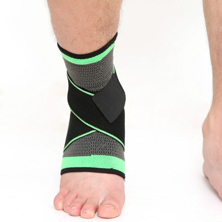 2 PCS 3D Weaving Elastic Nylon Strap Ankle Heel Protector Adjustable Ankle, Size:XL