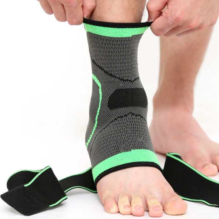 2 PCS 3D Weaving Elastic Nylon Strap Ankle Heel Protector Adjustable Ankle, Size:XL
