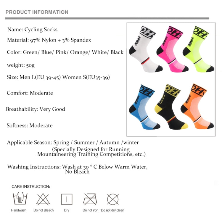 Man Cycling Sport Sock Protect Feet Breathable Wicking Cycling socks Bicycles Running Socks, Size:L