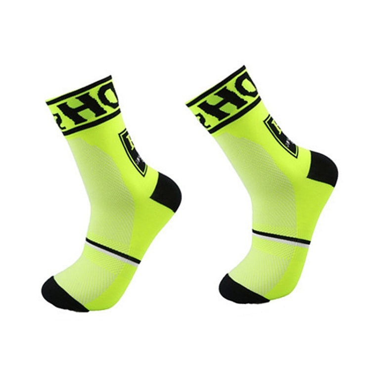 Man Cycling Sport Sock Protect Feet Breathable Wicking Cycling socks Bicycles Running Socks, Size:L