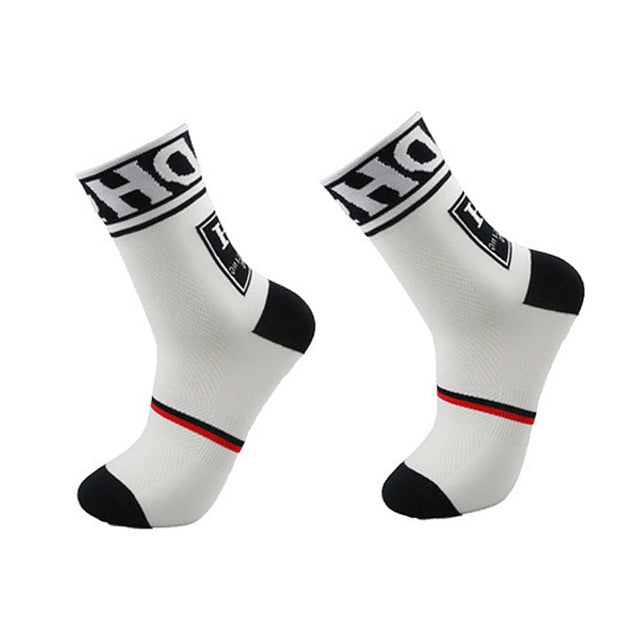 Man Cycling Sport Sock Protect Feet Breathable Wicking Cycling socks Bicycles Running Socks, Size:L