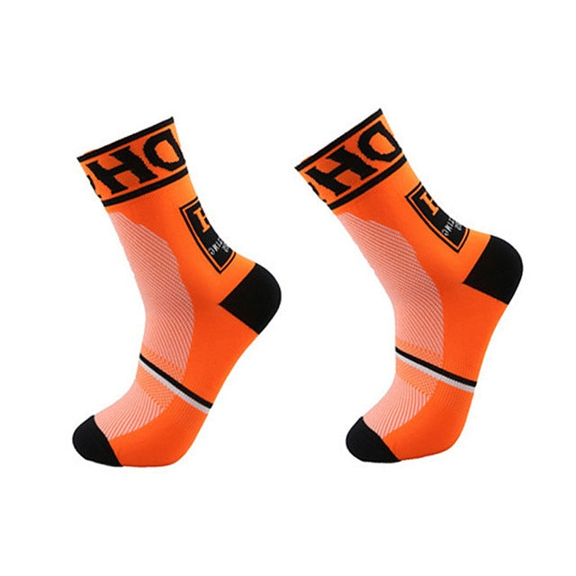 Man Cycling Sport Sock Protect Feet Breathable Wicking Cycling socks Bicycles Running Socks, Size:L