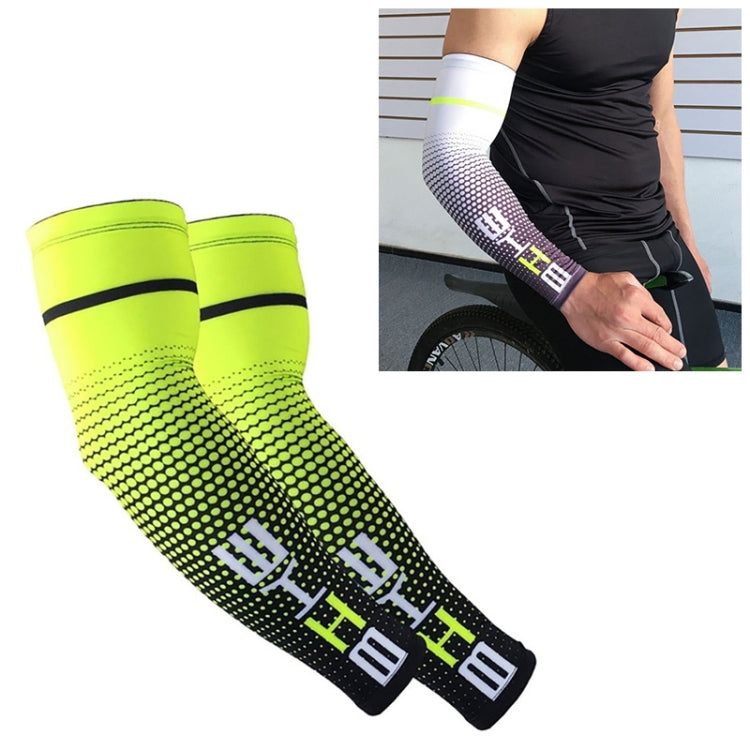 1 Pair Cool Men Cycling Running Bicycle UV Sun Protection Cuff Cover Protective Arm Sleeve Bike Sport Arm Warmers Sleeves, Size:L