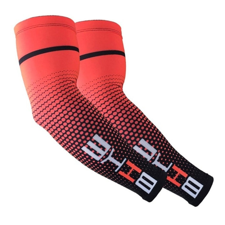 1 Pair Cool Men Cycling Running Bicycle UV Sun Protection Cuff Cover Protective Arm Sleeve Bike Sport Arm Warmers Sleeves, Size:L