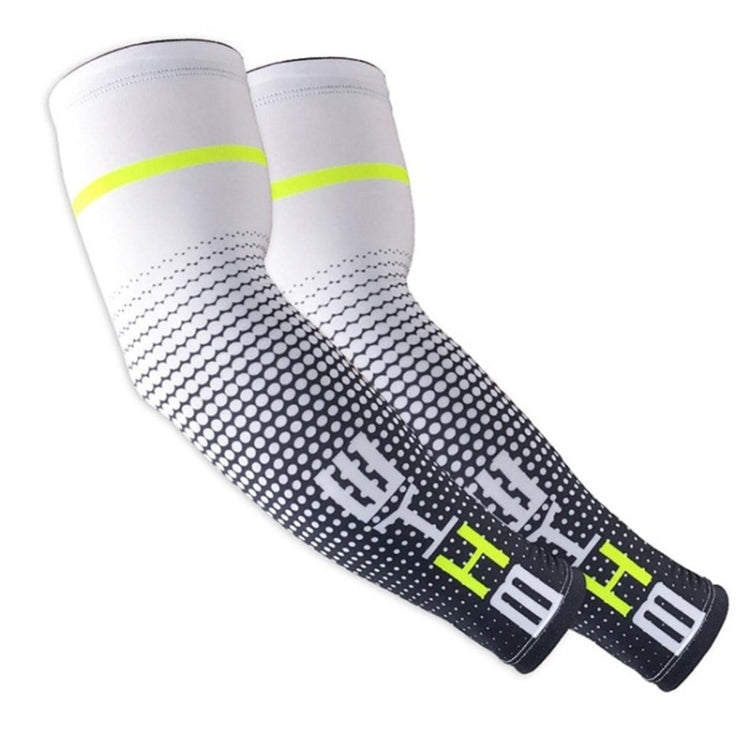 1 Pair Cool Men Cycling Running Bicycle UV Sun Protection Cuff Cover Protective Arm Sleeve Bike Sport Arm Warmers Sleeves, Size:L