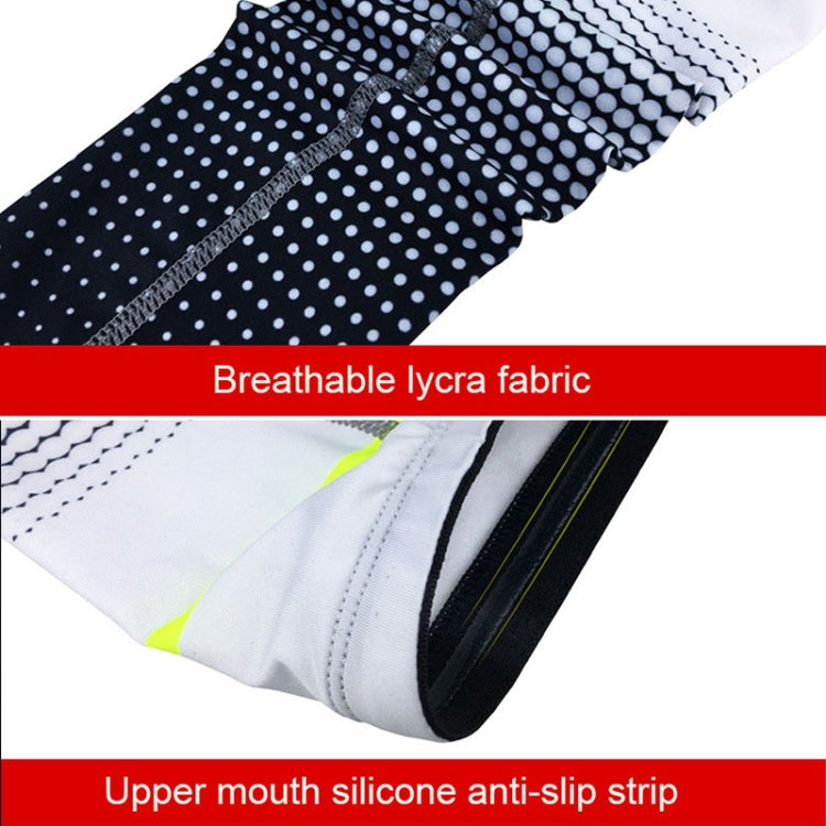 1 Pair Cool Men Cycling Running Bicycle UV Sun Protection Cuff Cover Protective Arm Sleeve Bike Sport Arm Warmers Sleeves, Size:L