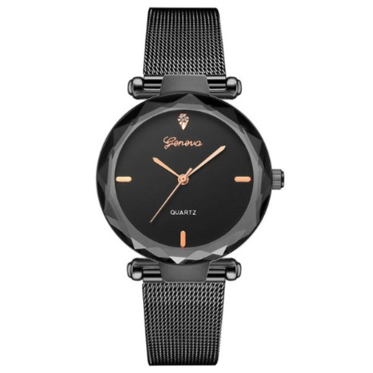 2 PCS Stainless Steel Analog Quartz Watch for Women