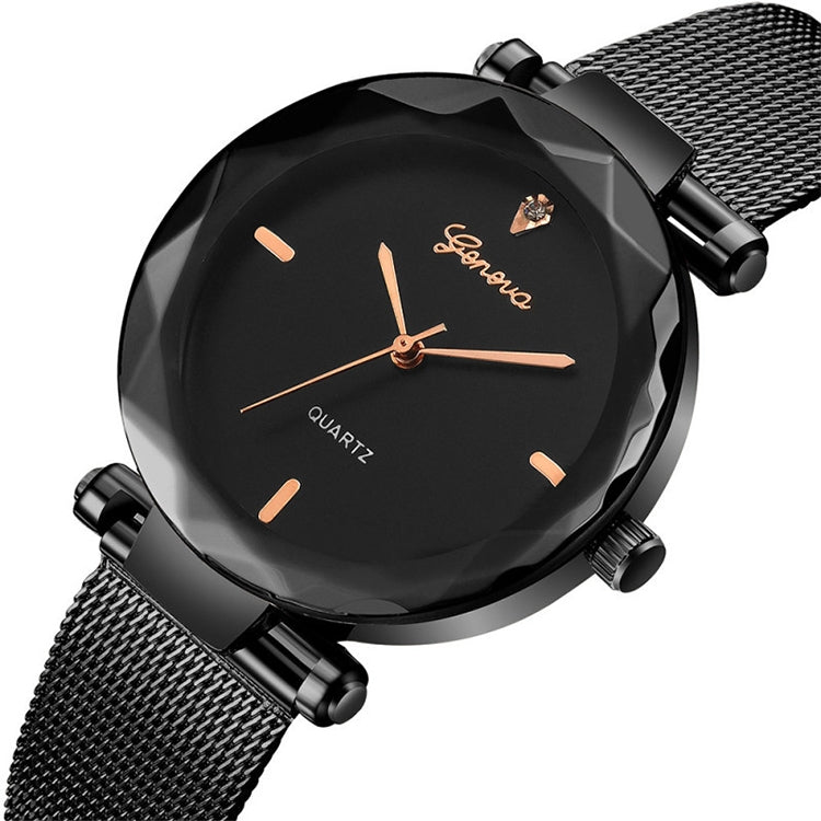 2 PCS Stainless Steel Analog Quartz Watch for Women