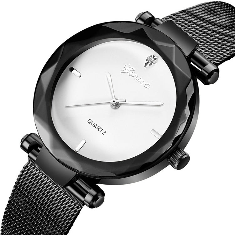 2 PCS Stainless Steel Analog Quartz Watch for Women