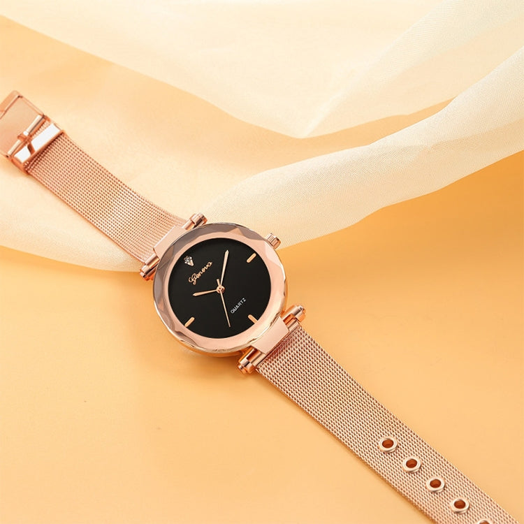 2 PCS Stainless Steel Analog Quartz Watch for Women