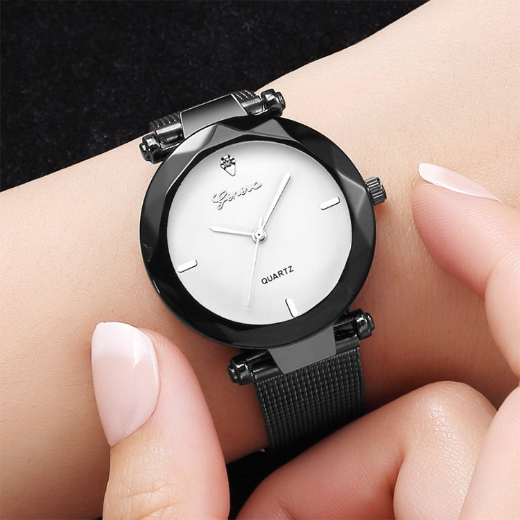 2 PCS Stainless Steel Analog Quartz Watch for Women