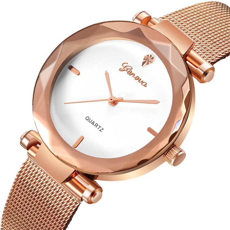 2 PCS Stainless Steel Analog Quartz Watch for Women