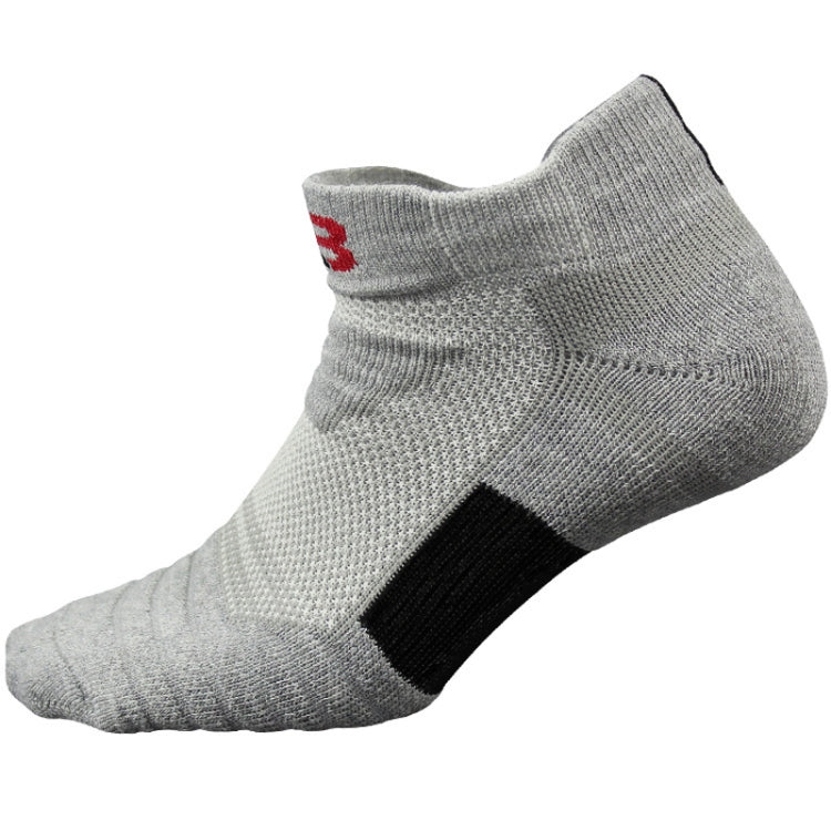 3 Pairs Men Outdoor Running Basketball Socks Boat Socks