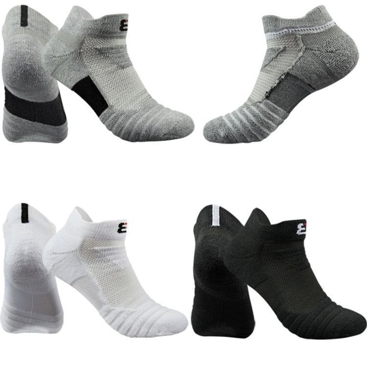 3 Pairs Men Outdoor Running Basketball Socks Boat Socks