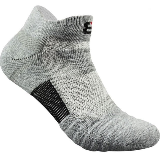 3 Pairs Men Outdoor Running Basketball Socks Boat Socks