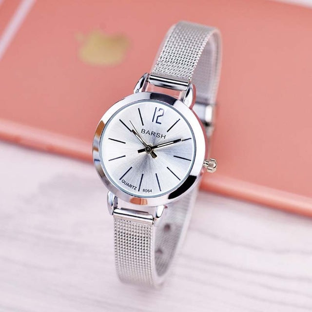 BARSH 70354 Women Mesh Belt Bracelet Quartz Watch