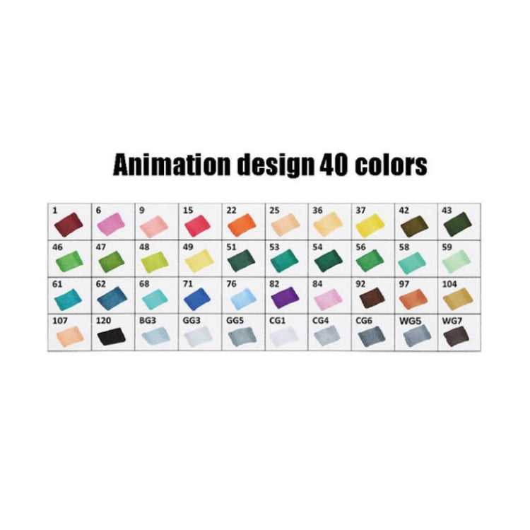 Marker Pen Set Primary School Special Painting Color Oily Pen 40 Colors