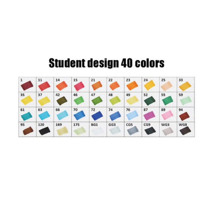 Marker Pen Set Primary School Special Painting Color Oily Pen 40 Colors