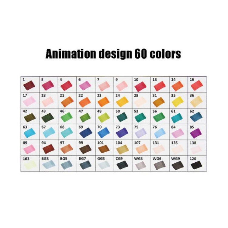 Marker Pen Set Primary School Special Painting Color Oily Pen 60 Colors