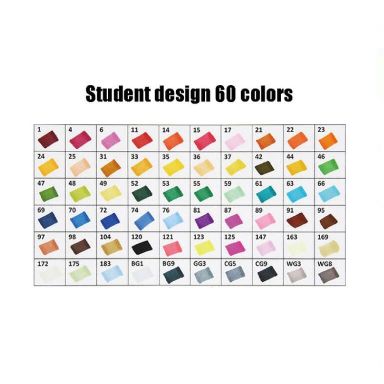 Marker Pen Set Primary School Special Painting Color Oily Pen 60 Colors