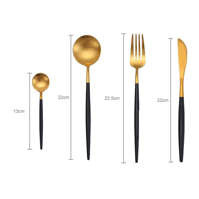 Stainless Steel Cutlery Knives Forks Spoons Western Kitchen Dinnerware Home Party Tableware Set