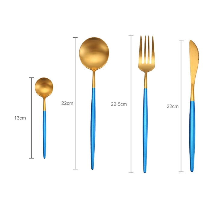 Stainless Steel Cutlery Knives Forks Spoons Western Kitchen Dinnerware Home Party Tableware Set