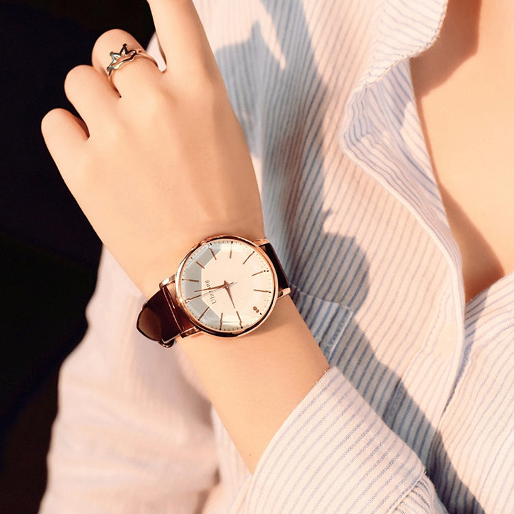 Ulzzang Simple Waterproof Large Dial Watch for Women