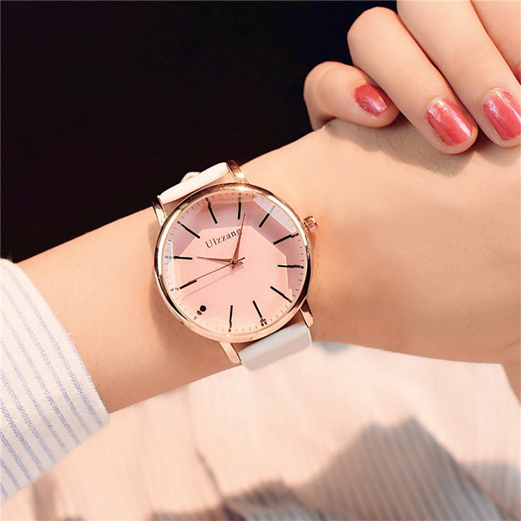 Ulzzang Simple Waterproof Large Dial Watch for Women