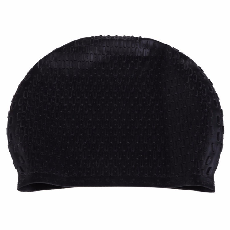 2 PCS Silicone Waterproof Swimming Caps Protect Ears Long Hair Sports Swimming Cap for Adults