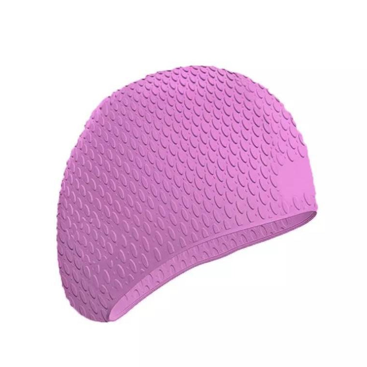 2 PCS Silicone Waterproof Swimming Caps Protect Ears Long Hair Sports Swimming Cap for Adults