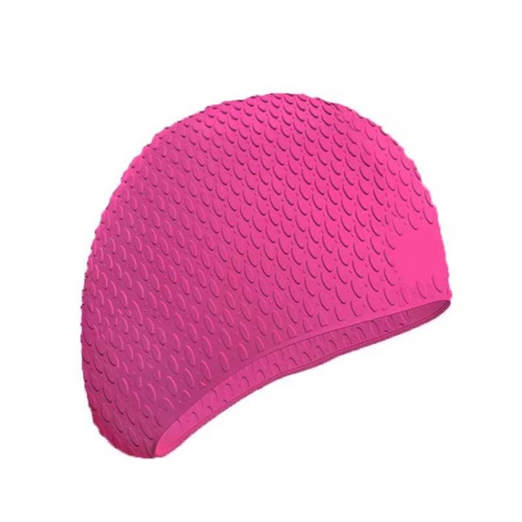 2 PCS Silicone Waterproof Swimming Caps Protect Ears Long Hair Sports Swimming Cap for Adults