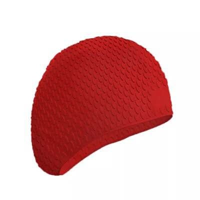 2 PCS Silicone Waterproof Swimming Caps Protect Ears Long Hair Sports Swimming Cap for Adults