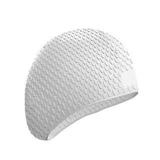 2 PCS Silicone Waterproof Swimming Caps Protect Ears Long Hair Sports Swimming Cap for Adults