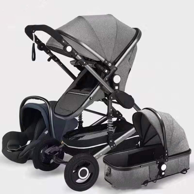 High Landscape Can Sit and Lie Four-wheel Shockproof Folding Newborn Stroller