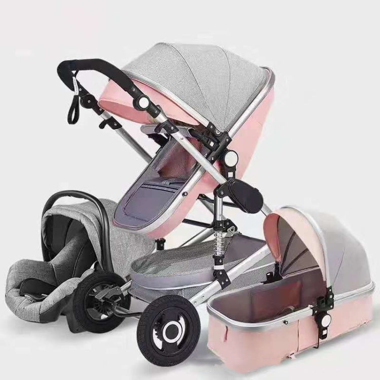 High Landscape Can Sit and Lie Four-wheel Shockproof Folding Newborn Stroller
