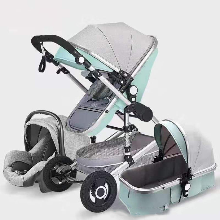 High Landscape Can Sit and Lie Four-wheel Shockproof Folding Newborn Stroller