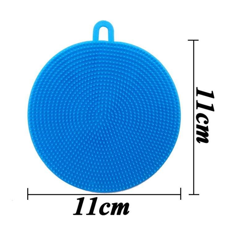 3 PCS Magic Cleaning Brushes Soft Silicone Dish Bowl Pot Pan Cleaning Sponges, Color: Purple