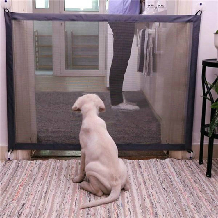 Dog Pet Fences Portable Folding Safe Protection Safety Door Magic Gate For Dogs Cat Pet, Size:110cm x72cm
