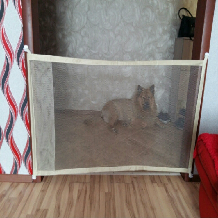 Dog Pet Fences Portable Folding Safe Protection Safety Door Magic Gate For Dogs Cat Pet, Size:110cm x72cm