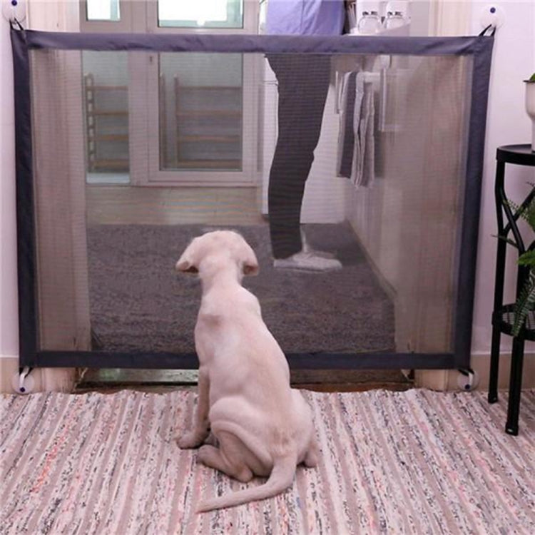 Dog Pet Fences Portable Folding Safe Protection Safety Door Magic Gate For Dogs Cat Pet, Size:110cm x72cm
